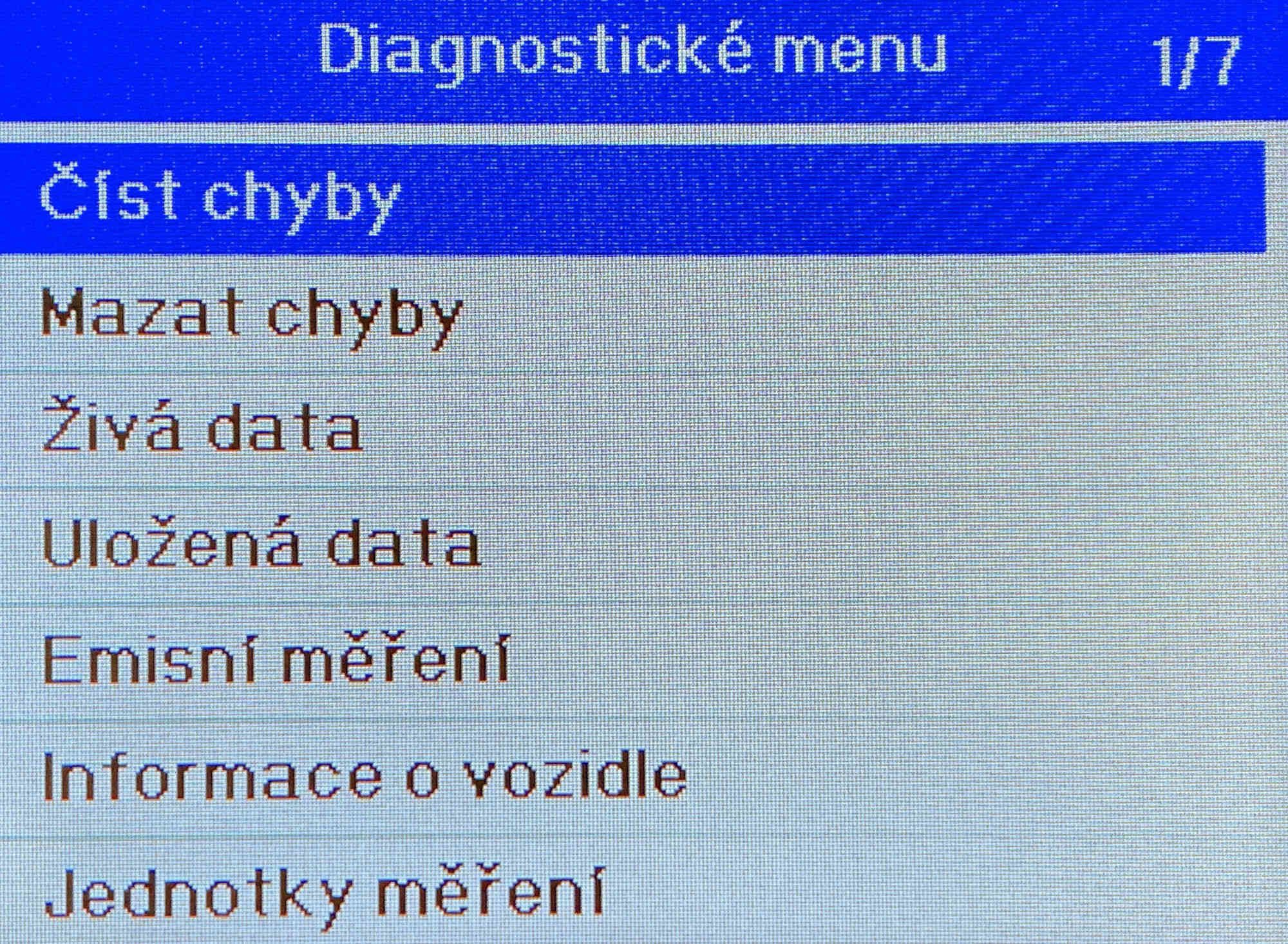 Sixtol SX Five OBD-II diagnostika