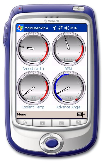 Dashview - diagnostika pro PDA DashView